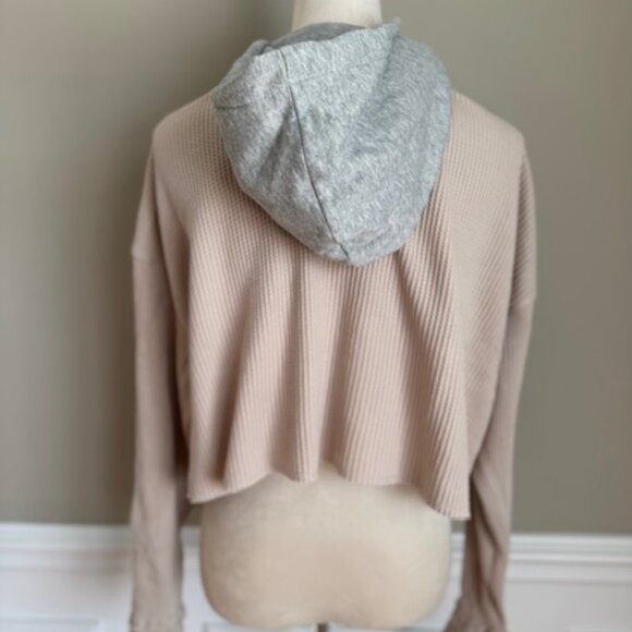 NWT Aeropostale Button Up Waffle Fabric Hoodie - Picture 5 of 8